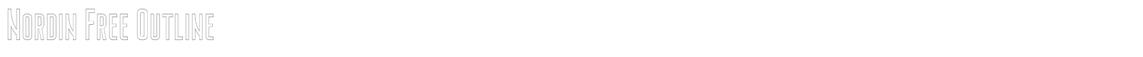 Nordin font preview